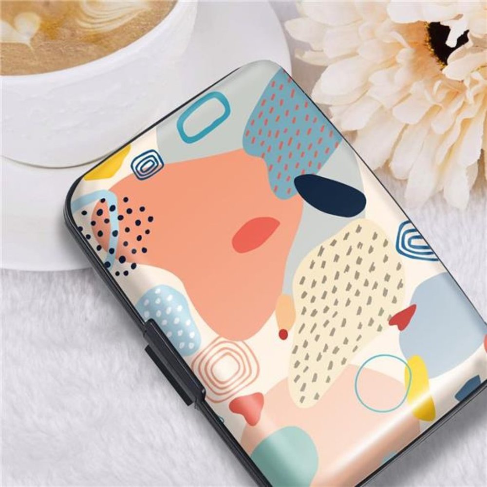 Mini Credit Card Holder, RFID Blocking Slim Hard Card Case ID Case Travel Wallet
